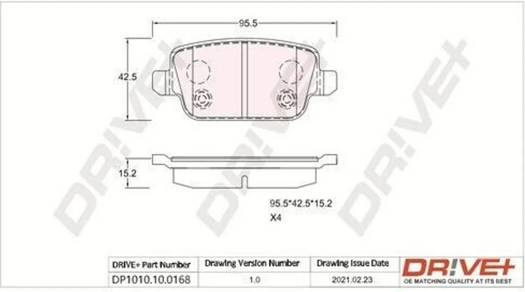 Plaquettes de frein arrière pour Freelander 2 (L359) : Sécurité Dr!ve+