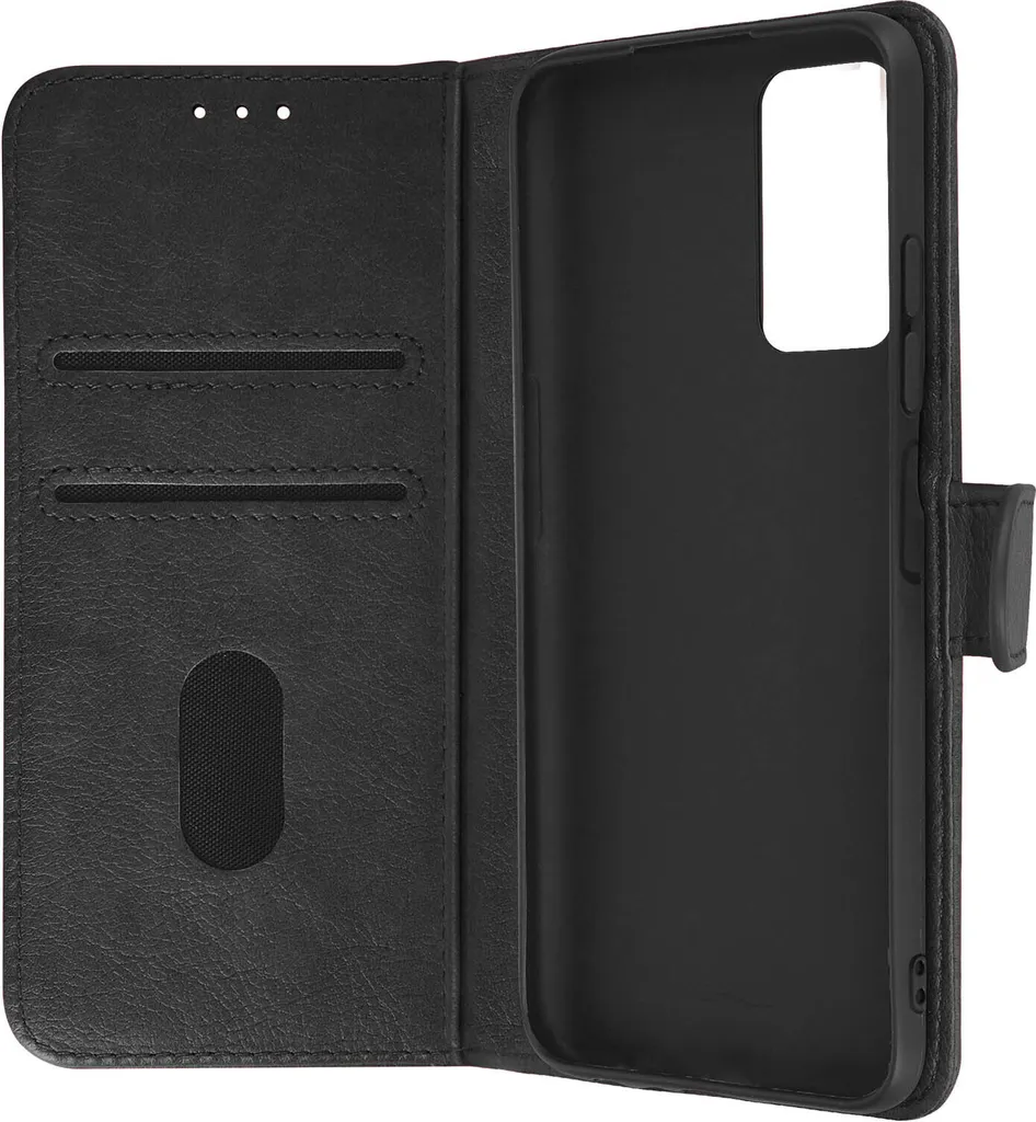 Avizar, custodia in Pelle finta con funzione di supporto per Xiaomi Redmi Note 11 Pro 5G, nero