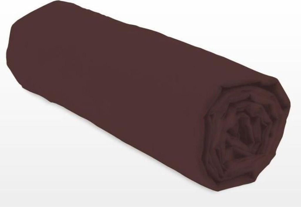 Spannbettlaken 160 x 200+25 cm - Braun