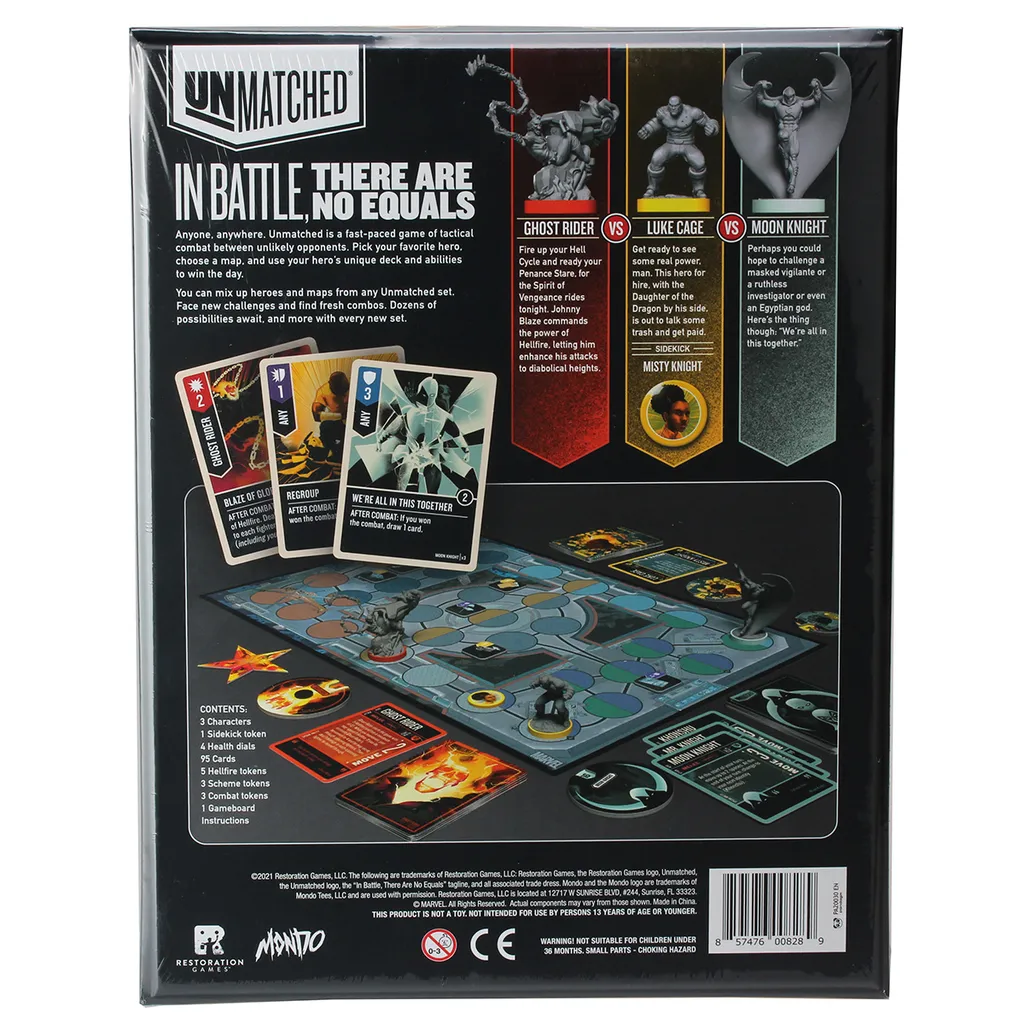 Redemption Row Unmatched avec Figurines Détaillées et Cartes Action