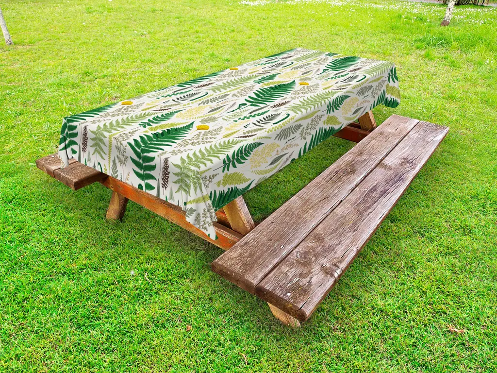 Tovaglia Esterno Erbe Selvatiche ABAKUHAUS | Design Botanico 145x210