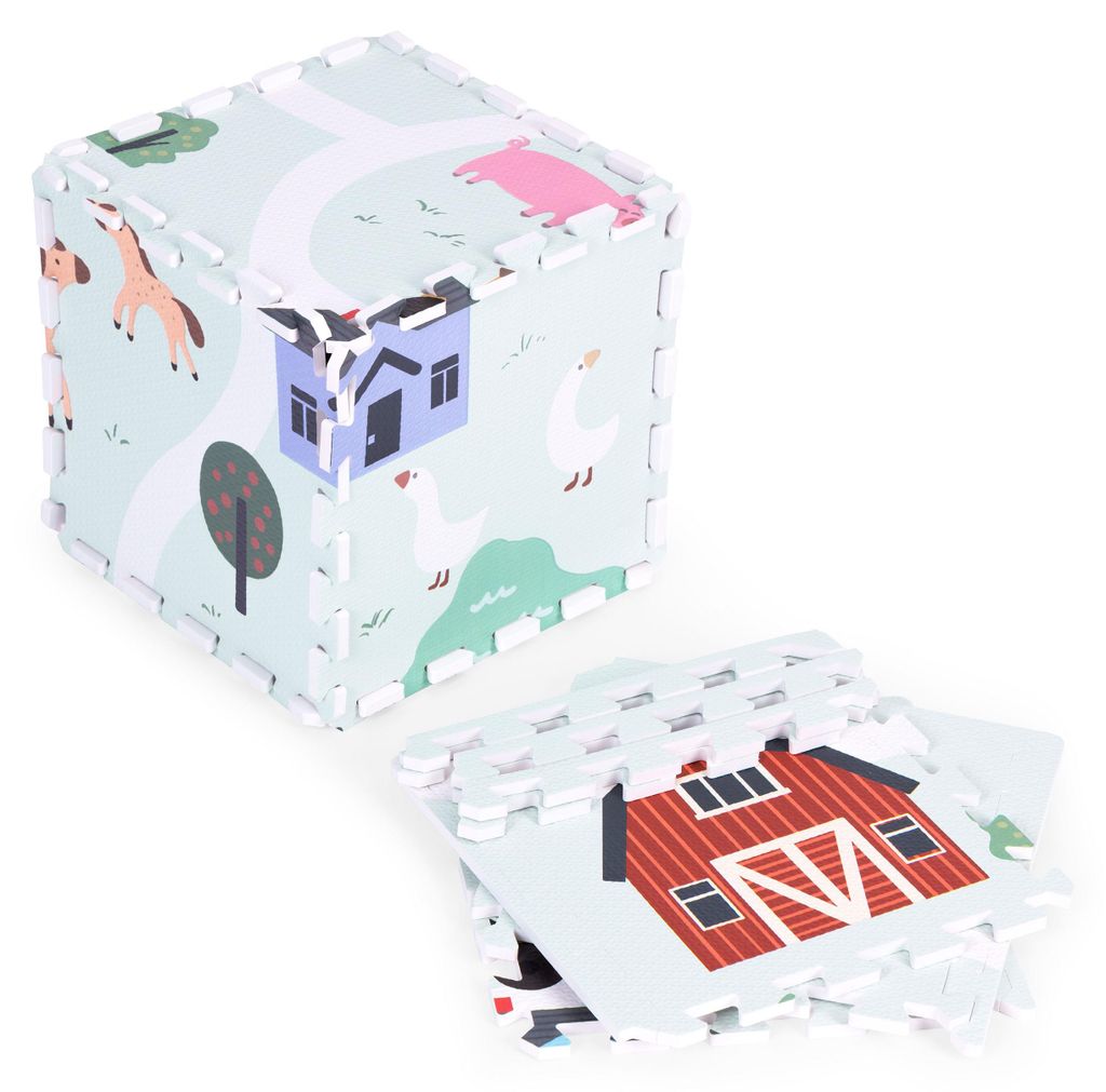 ECOTOYS ECOEVA020 Pěnová podložka pro děti Farma 90,5×90,5 Obrázek produktu 