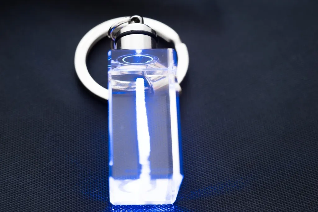 Regalo Unico Cane da Acqua Spagnolo Portachiavi Cristallo LED Art-Dog - 6