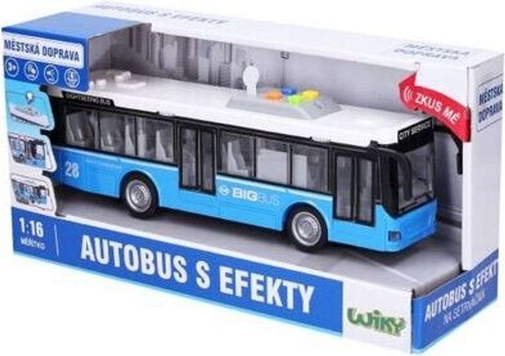 Wiky Stadtverkehrsbus Kunststoff 29cm mit Licht und Sound Produktbild 4