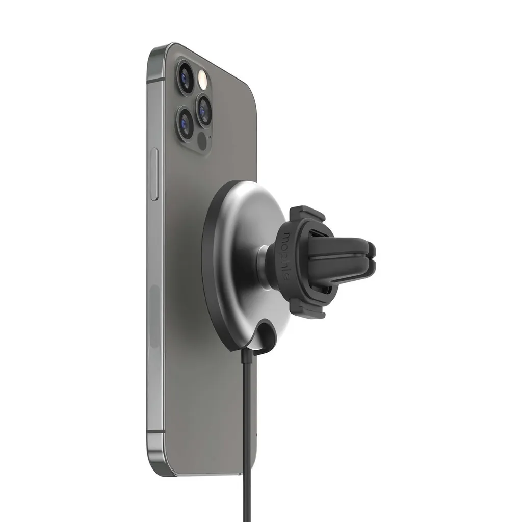 Mophie Snap Plus Wireless Vent Mount Noir : Support Magnétique MagSafe