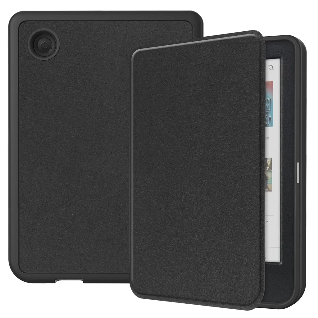 Housse Kobo Clara 2E 2022 et Tolino Shine 5 avec Verre Trempé de Protection