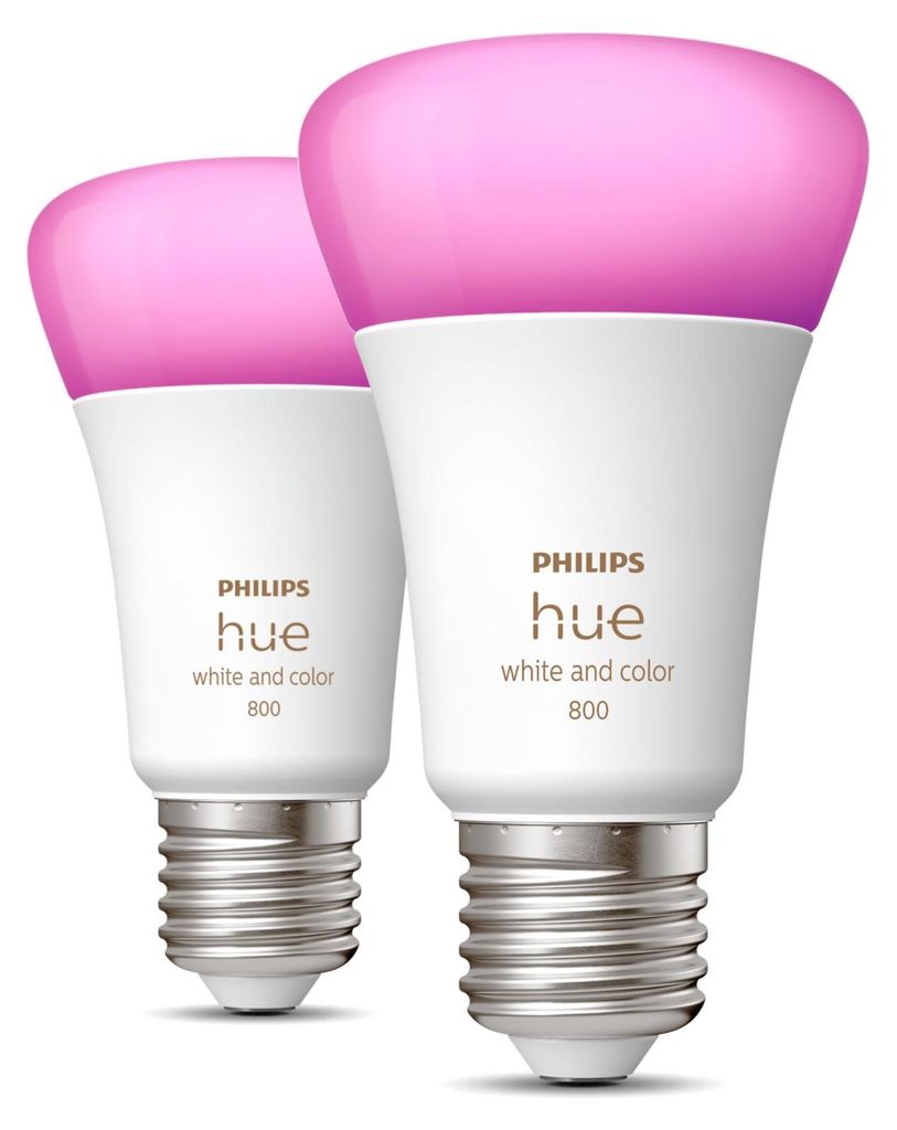 White & Color Ambiance E27 (Doppelpack, ersetzt 60 Watt) Produktbild 