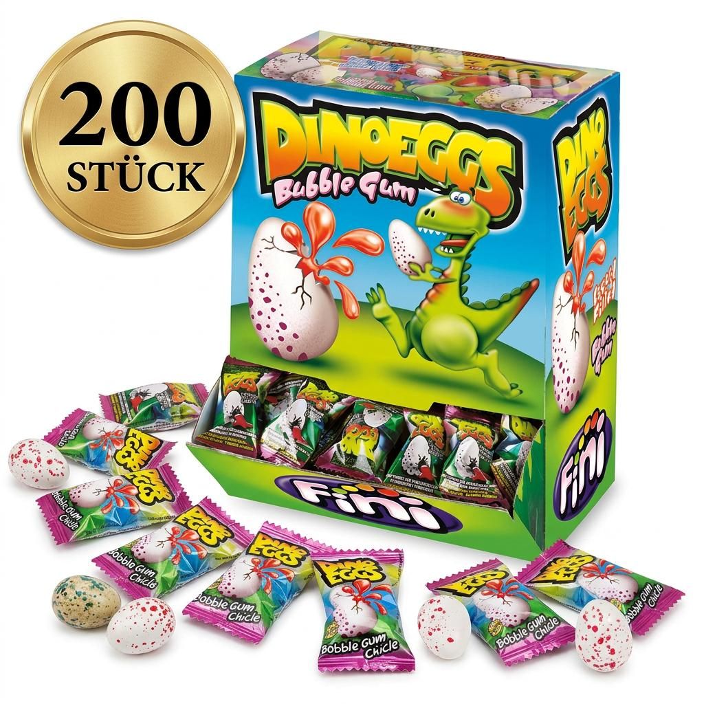 Sada produktov Komplett 200x: Fini Dinoeggs, príchute: Obrázok produktu 