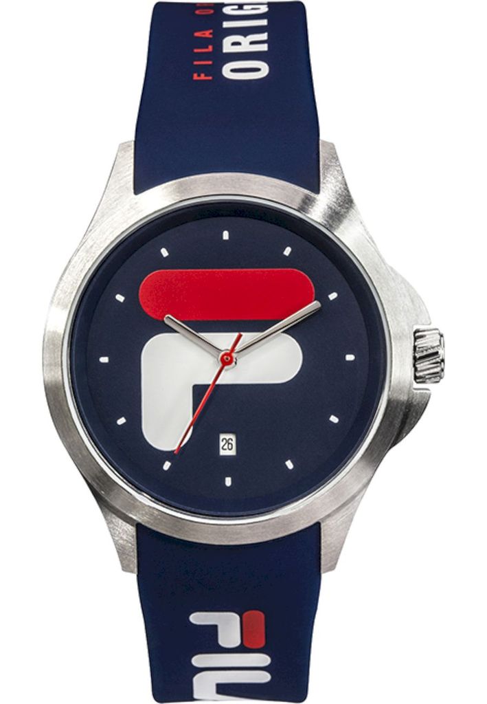 Fila Herren Armbanduhr FILASTYLE 40 mm Armband Silikon 38-181, Farbe:blue