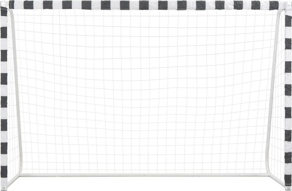 vidaXL Fotbalová branka 300 x 200 x 90 cm kovová černobílá Obrázek produktu 