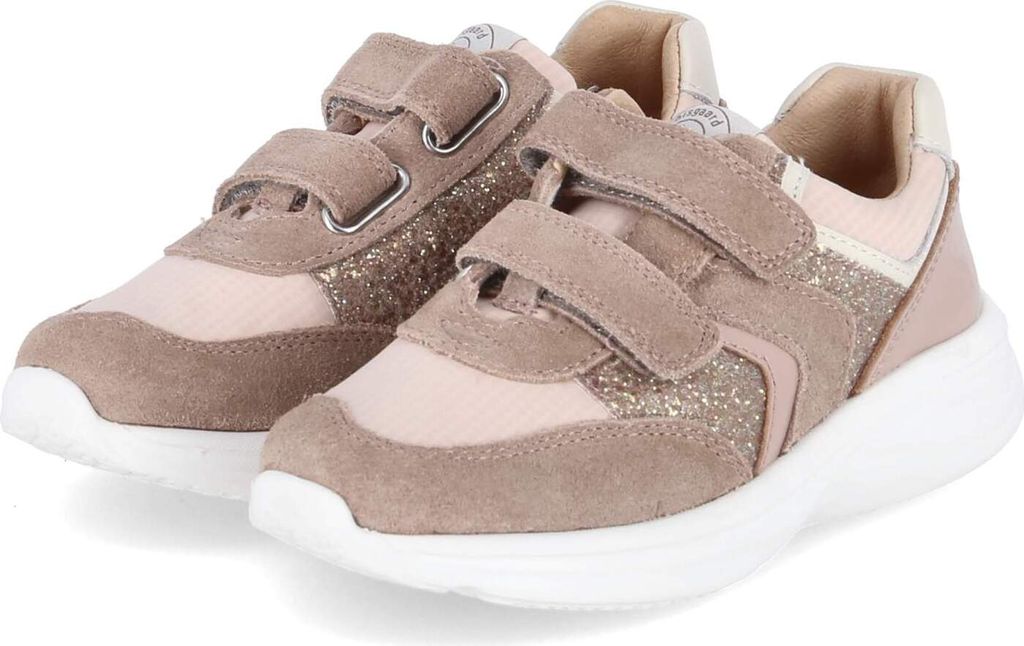 Bisgaard Yuki Glitter Mädchen Klettschuh in Beige, Größe 33