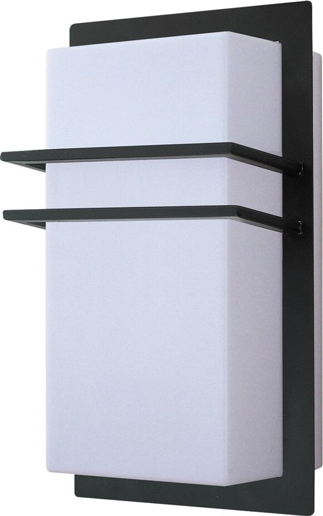 Rabalux 8169 Außenwandleuchte Seattle, E27-Kunststoff, schwarz-weiß, Modern, IP44, 26,6cm