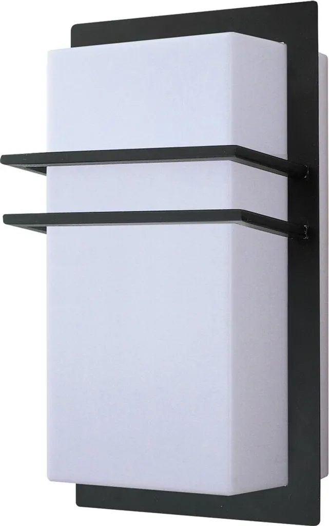 Rabalux 8169 Seattle Applique Extérieure E27 Moderne Noir et Blanc IP44