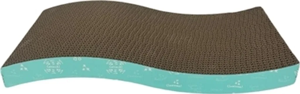 Tiragraffi Easypets Wave: Soluzione Ergonomica Turchese per Gatti