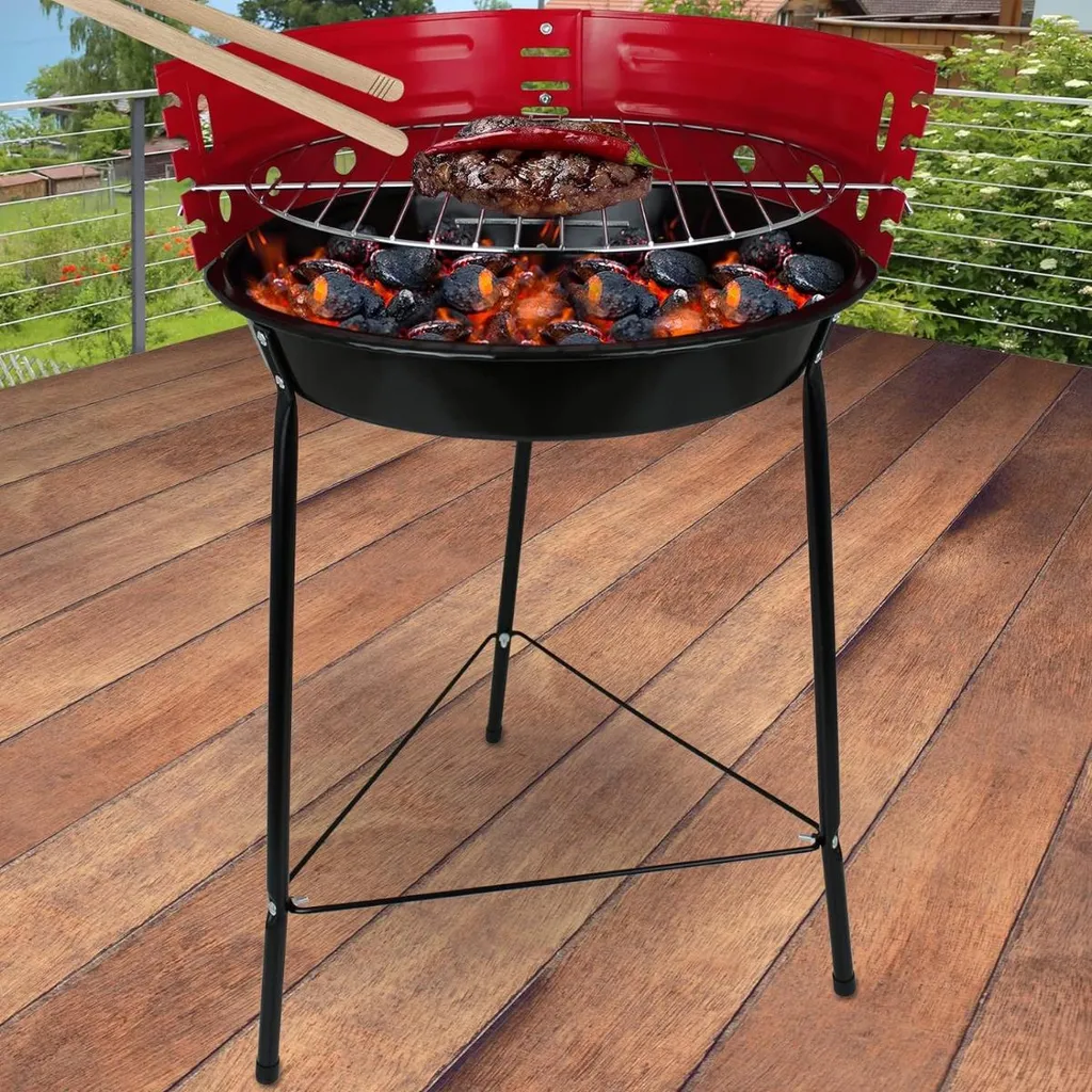 Grill de carbone TG71413 robuste avec surface de cuisson optimale - 12