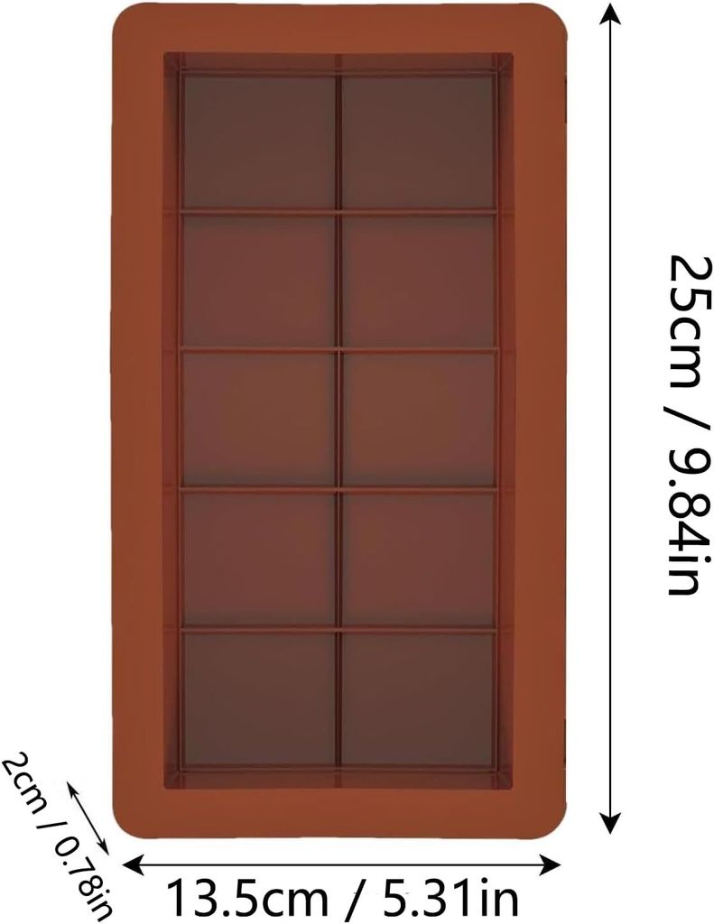 Silikon Tief Schokoladentafel Form 2 Stück Silikonform, Produktbild 7
