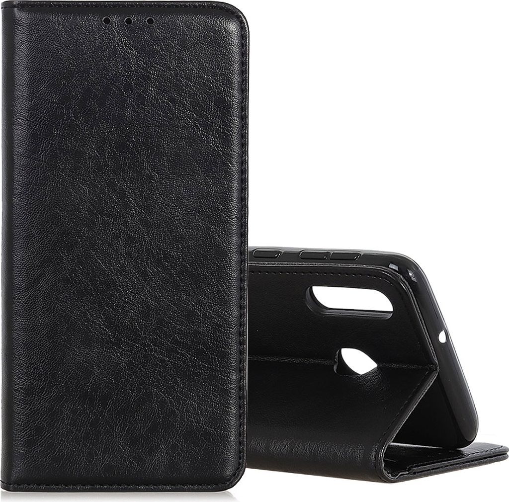 Mobigear Classic Elegance Samsung Galaxy A40 Hülle Klapphülle Geldbörse - Schwarz