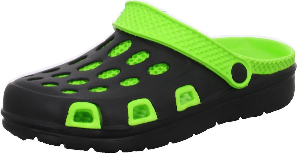 Badeschuhe Clog KL1860-BKGR aus EVA, Schwarz, leicht und Produktbild 