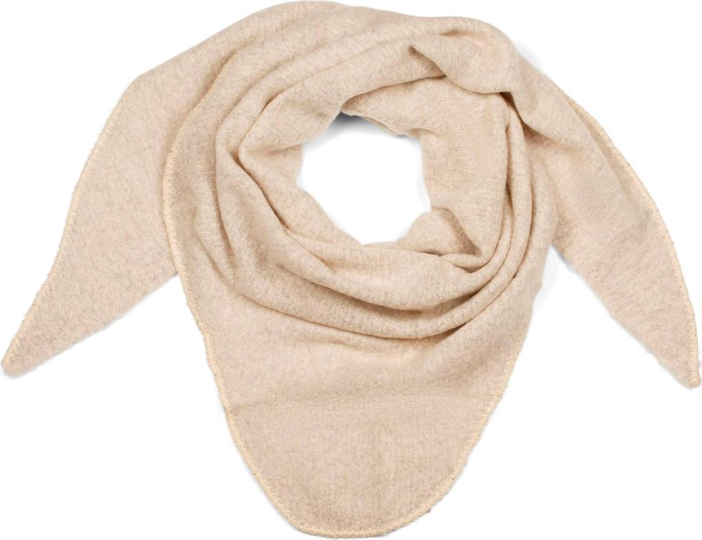 styleBREAKER Damen Großer Strick Dreieck Schal einfarbig meliert | Weiches warmes Winter Dreiecktuch | Strickschal aus Viskose Wolle für kuschlig...