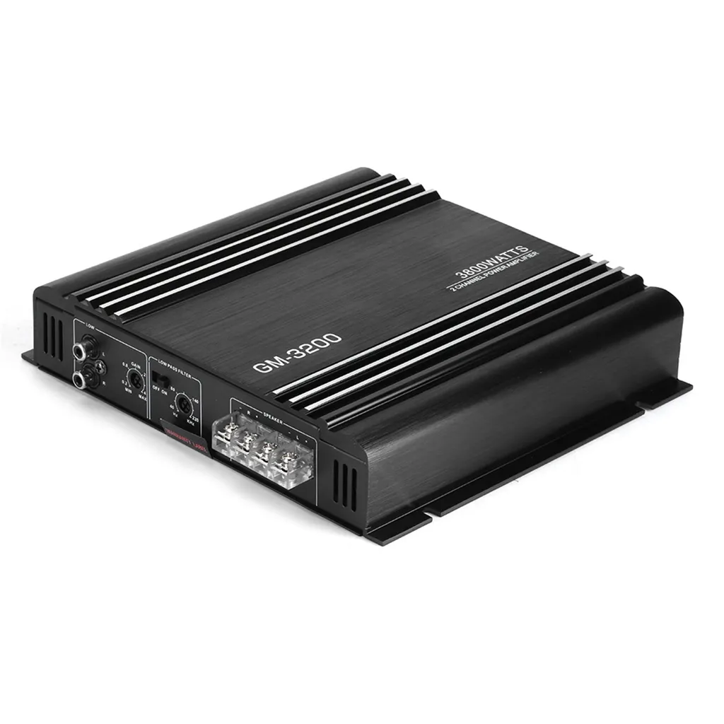 Amplificateur de puissance audio stéréo 2 canaux 12V 200W Hi-Fi Auto