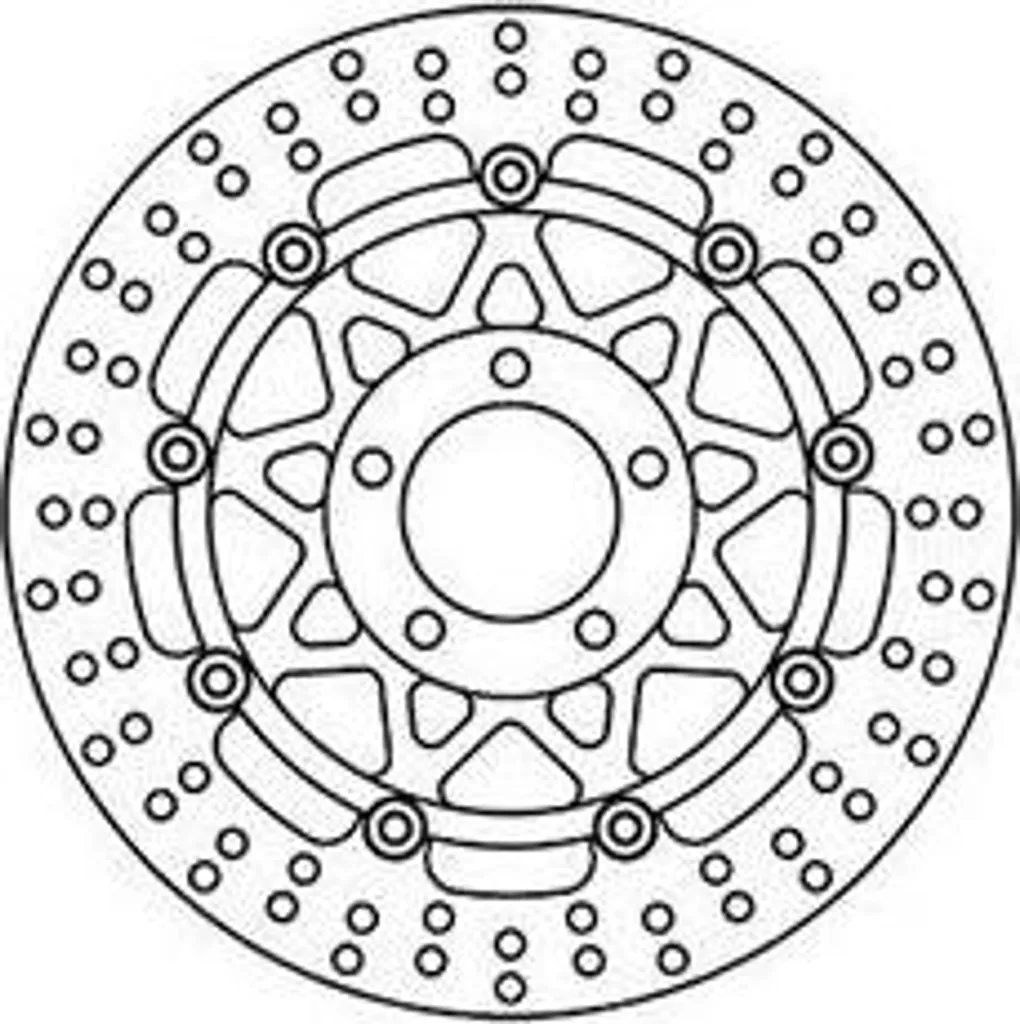 Disque de frein TRW flottant et rond à haute dissipation thermique