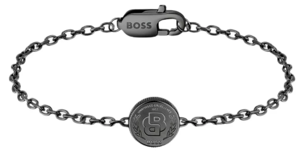 Bracelet noir 1580764M Double B en acier inoxydable haute qualité