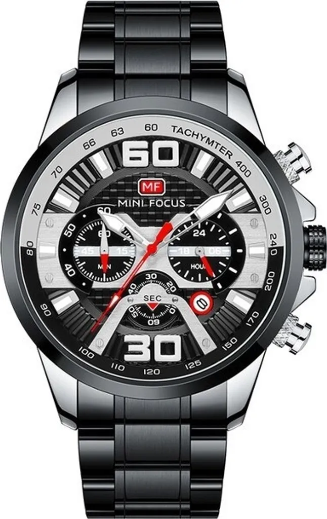 Regalo Uomo Ideale: Orologio Mini Focus Noel KP23880 Nero e Argento