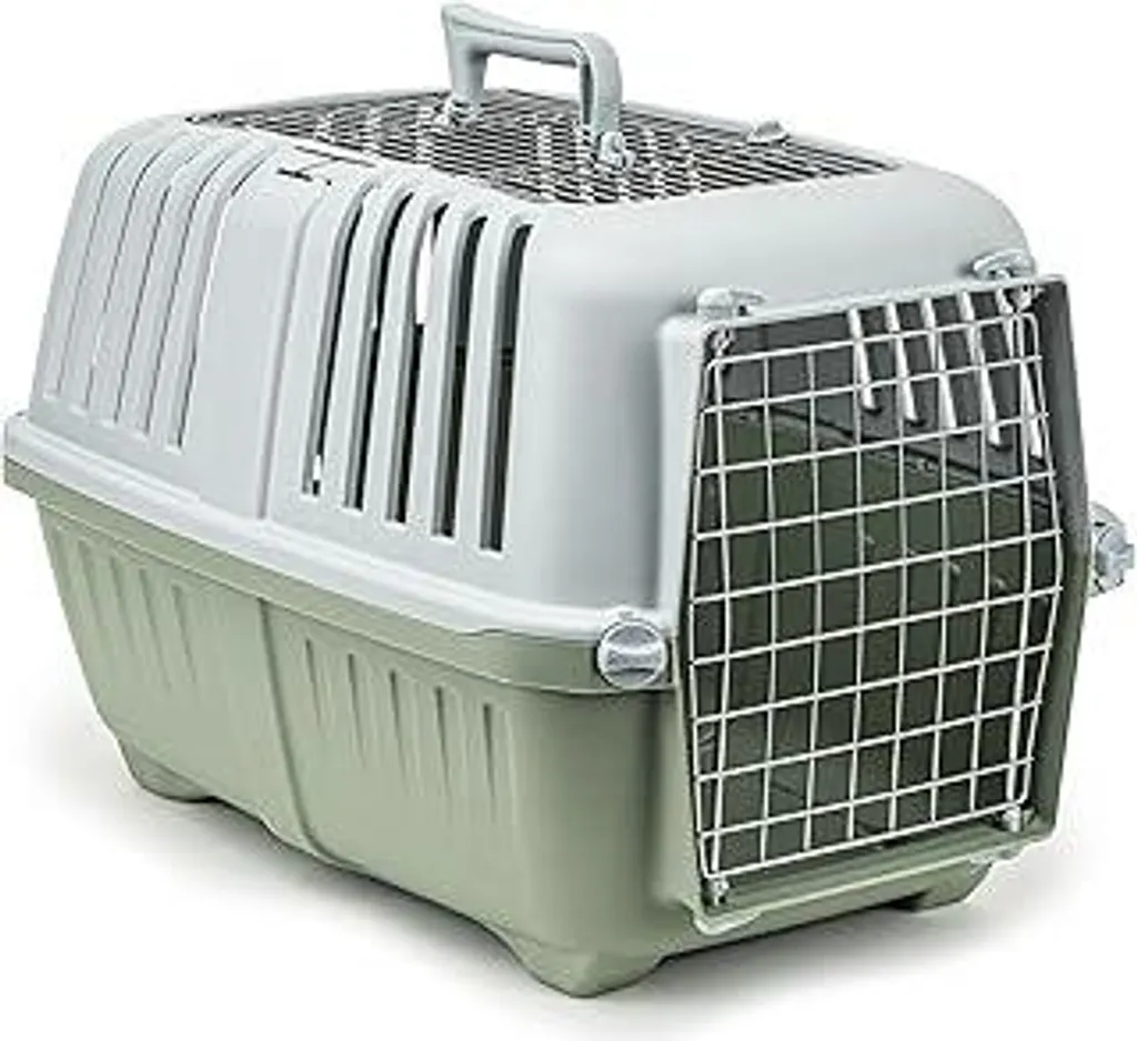 lionto Box Trasporto Animali 58,5cm - Gabbia Sicura Cani e Gatti
