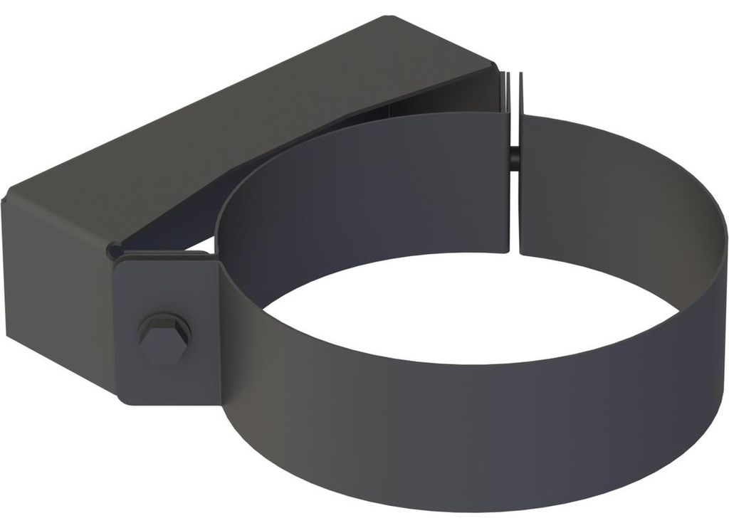 Jeremias DW-Black 150mm Wandabstandshalter starr 50mm für doppelwandige Abgasanlage Edelstahl schwarz matt