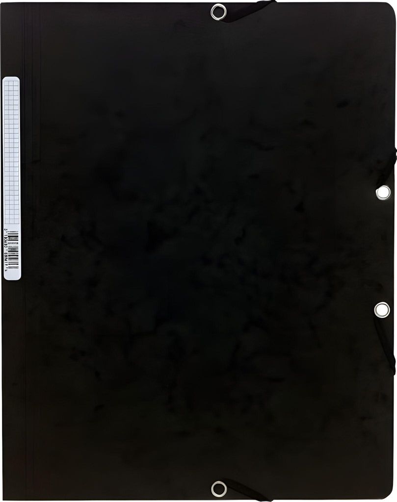 EXACOMPTA Eckspannermappe DIN A4 Karton schwarz Produktbild 