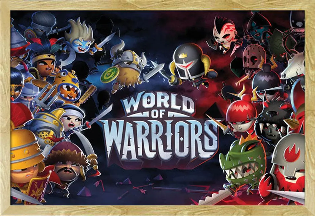 Poster World of Warriors con Cornice Shinsuke Maxi Faggio 61x91,5 cm
