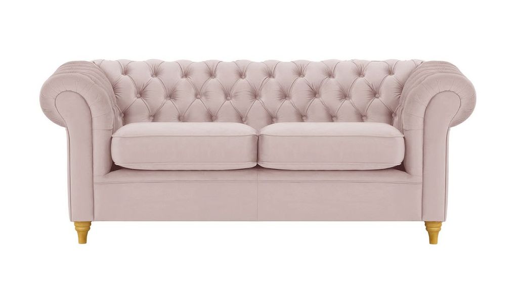 SLF24 - Dreisitzer-Sofa Chesterfield - helllila - Velluto 14