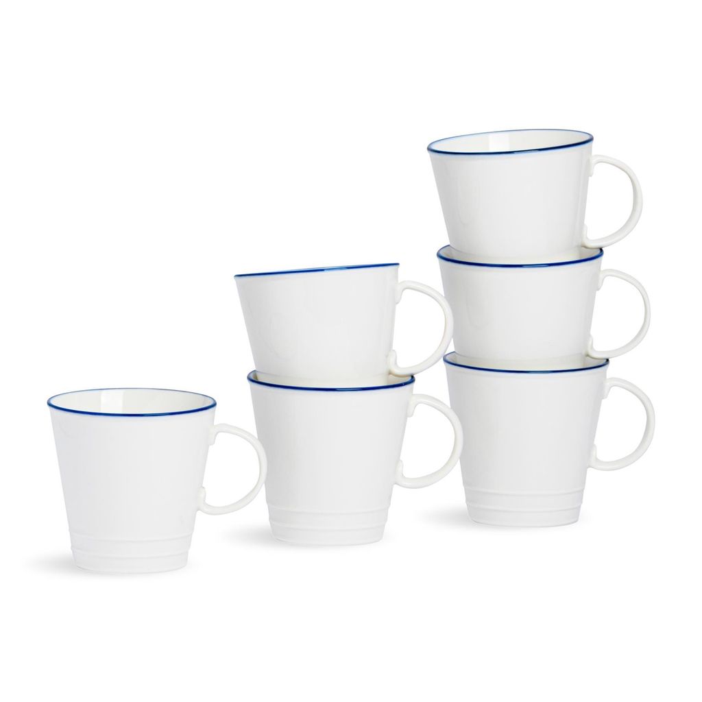 Nicola Spring 380-ml-Bauernhausbecher – 6er-Set Produktbild 