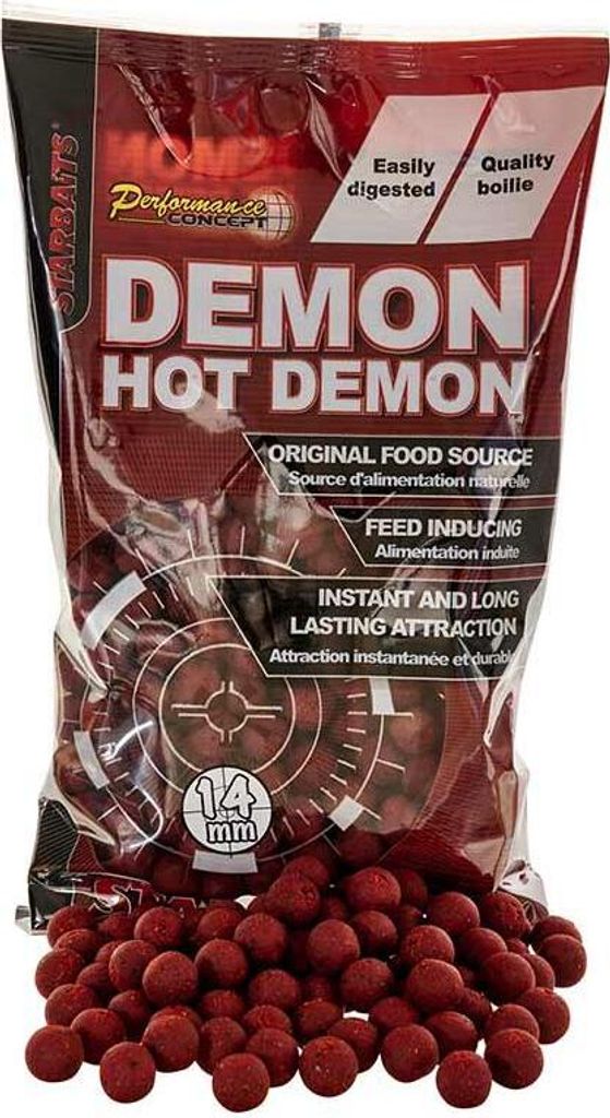 Starbaits Performance Concept Demon Hot Demon Boilies 2 kg - 14 mm