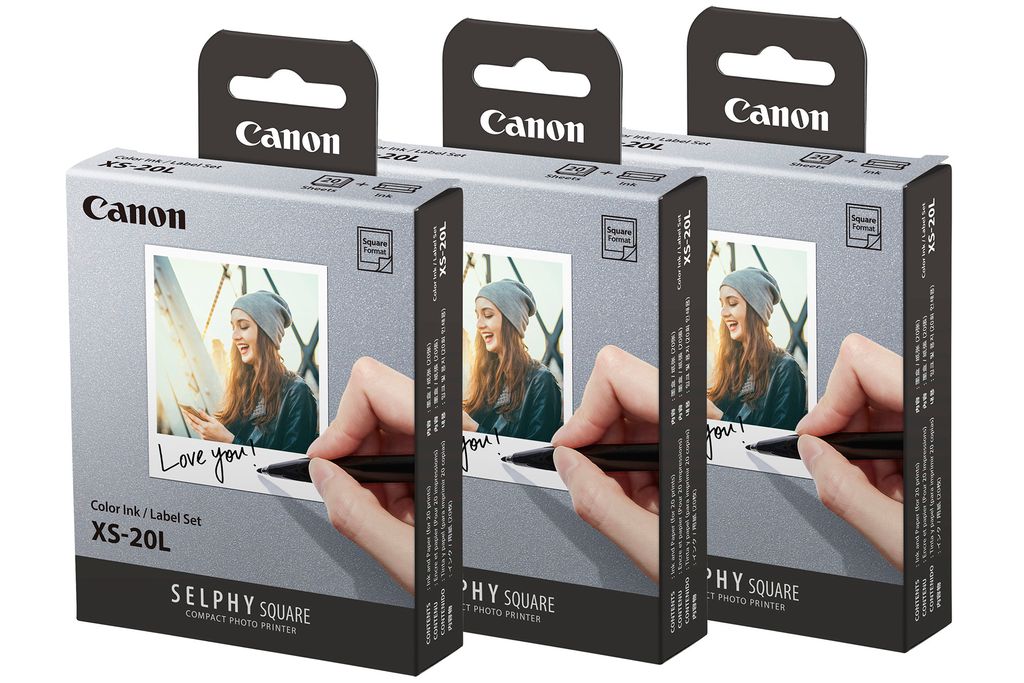 Canon XS-20L 2,7" x 2,7" quadratisches Fotopapier für QX10 Drucker - 60 Aufnahmen