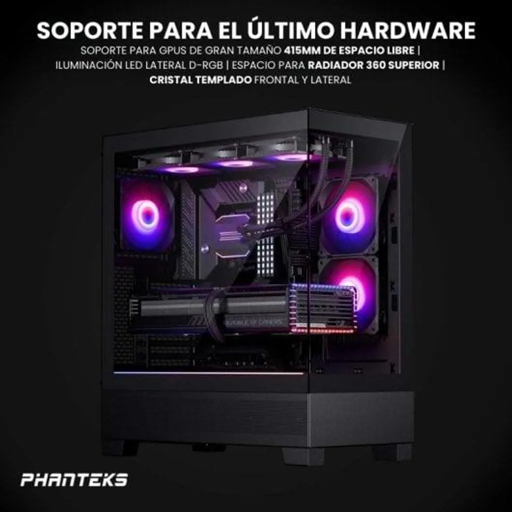 Boîtier PC Gaming Phanteks XT View Châssis ATX avec Verre et D-RGB