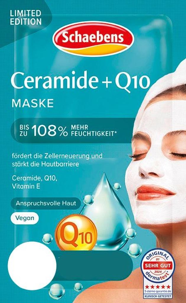 Schaebens Ceramide+Q10 Maske Inhalt 2 x 5 ml Produktbild 
