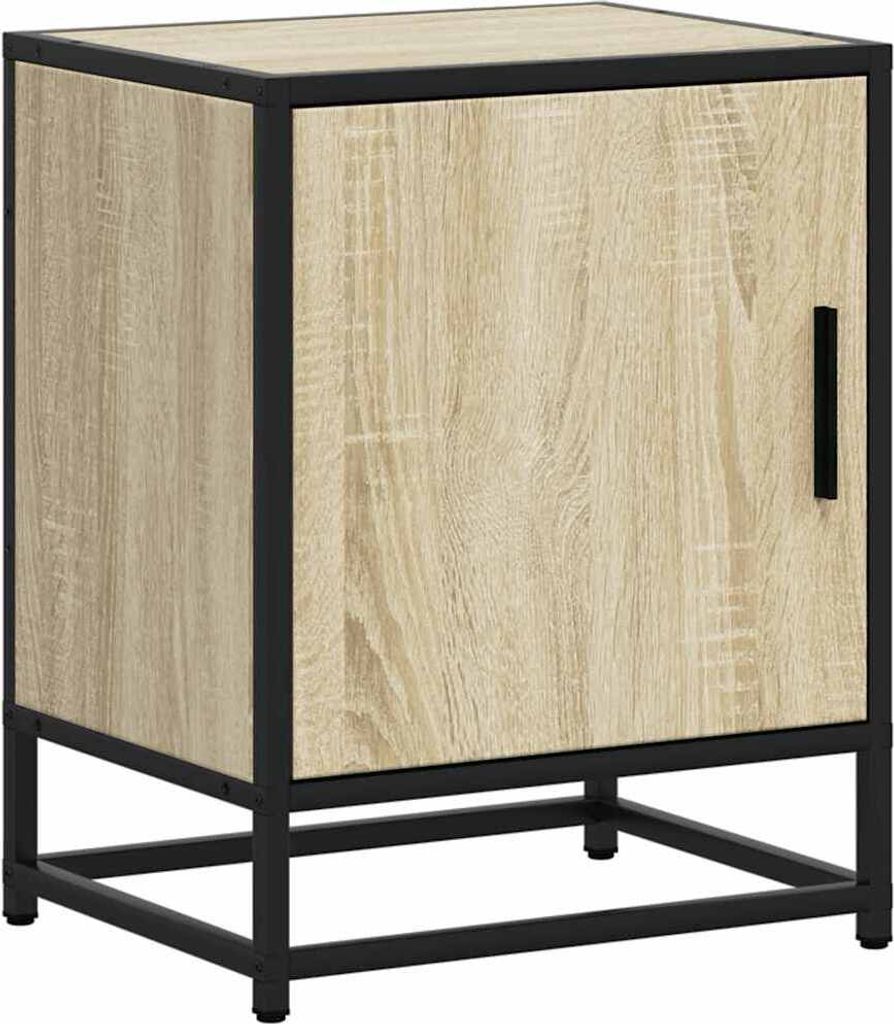 Nachttisch Sonoma-Eiche 40x31x50 cm Holzwerkstoff und Metall