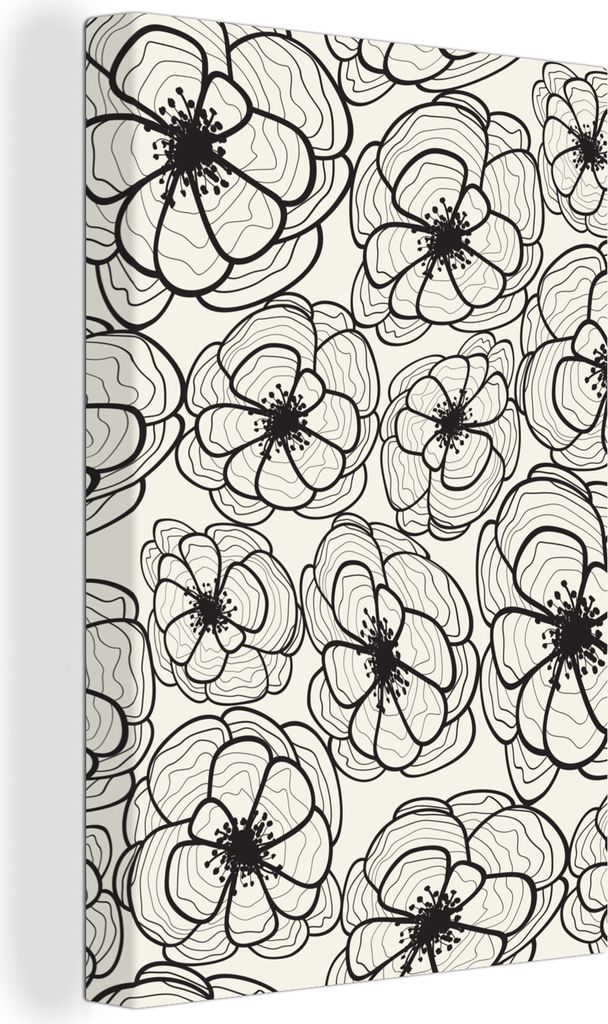 OneMillionCanvasses - Leinwandbilder - 90x140 cm, Natur - Blumen - Muster, Wandbilder Kunstdruck Wanddekoration - Wandschmucke - Schlafzimmer