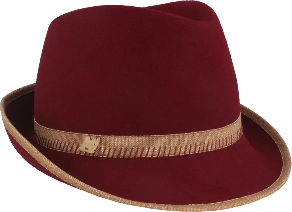 Chapeau Trilby en Paille de Papier Italienne avec Finition Bord Gansé