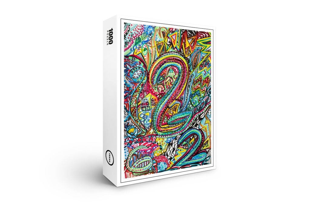 raxxa Premium-Puzzle "Der Tanz und seine Farben", 1000 Teile
