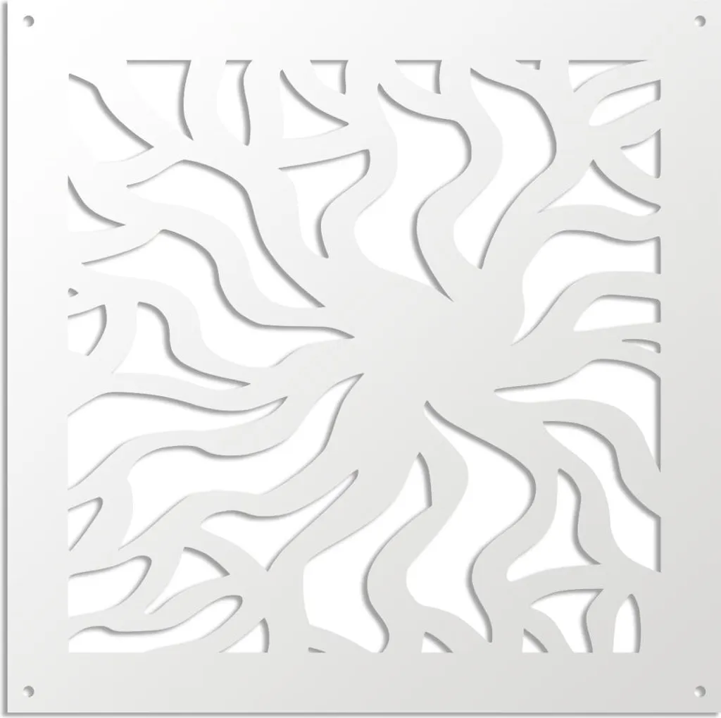Frangisole SPLASH Bianco 73x73 in PVC - Pannello Decorativo Parete