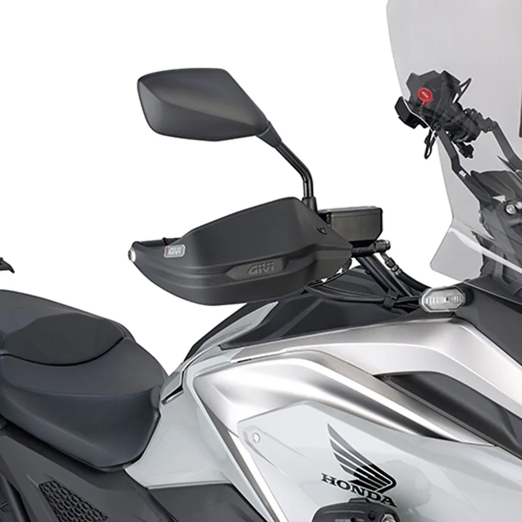 Protège-mains GIVI noirs : finis les mains froides sur Honda NC750X