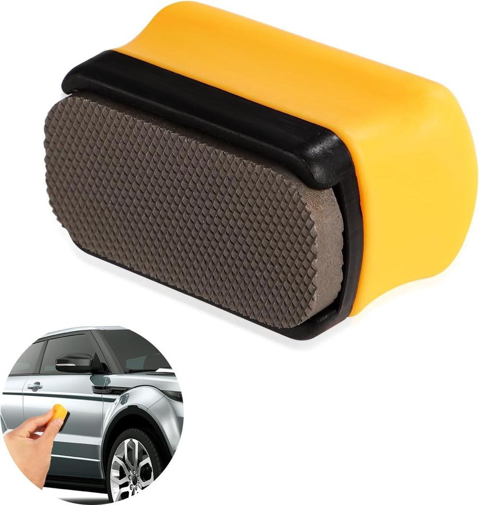 Quadratische Mini-Feile mit Spezialform, mittelgrobe Körnung, magnetisch, zum Entfernen von Lack- und Ölfehlern