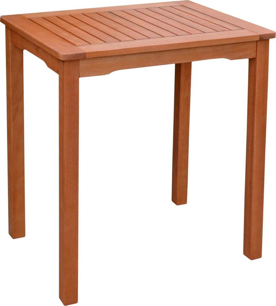 Gartentisch COLOGN - Eukalyptus, Natur, 70x50x75cm | Terrassentisch Wetterfest Outdoor Tisch