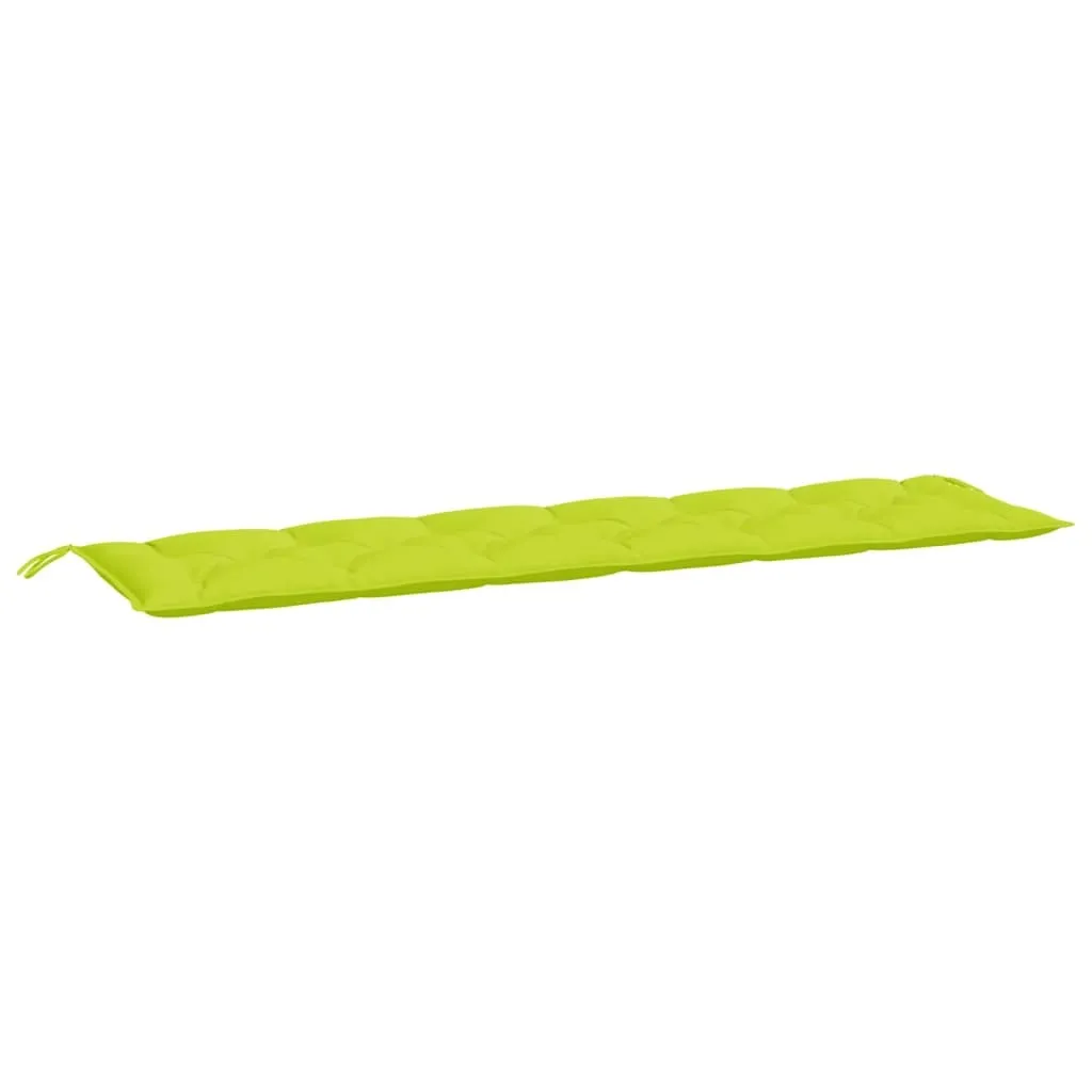 Cuscino vidaXL per Panca Esterni 200 cm Verde Chiaro Tessuto Oxford