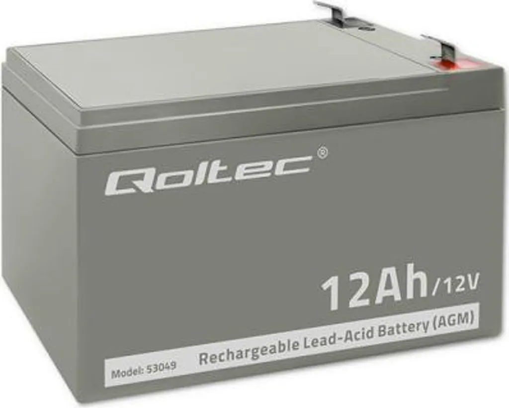 Batterie AGM 12V 12Ah haute performance Qoltec 53049 longue durée de vie