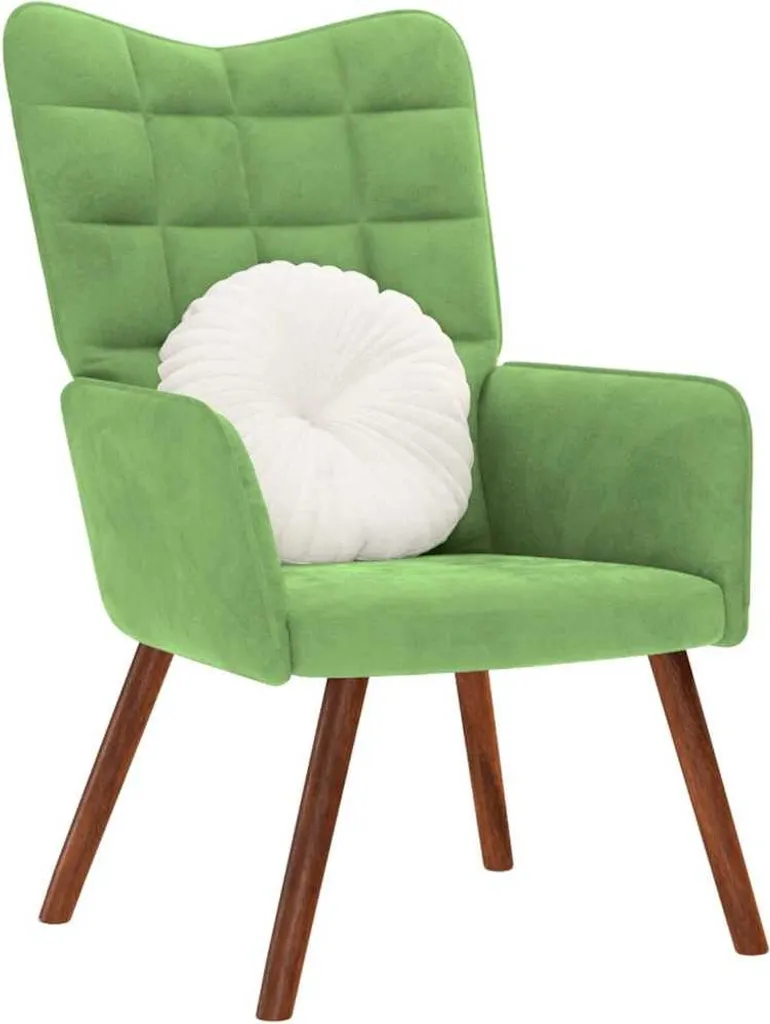 Offerta Poltrona Relax velluto Verde vidaXL - Qualità e Prezzo - 7