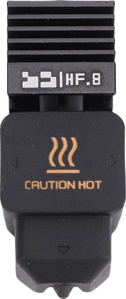 Hotend mit hohem Durchfluss, passend für H2D H2S P2S 3D-Drucker, 0,8 mm gehärtete Stahldüse, integriertes heißes Ende aus Metall