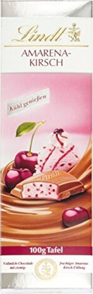 Lindt & Sprüngli Amarena Kirsch Tafel, 5er Pack (5 x 100 g) Produktbild 